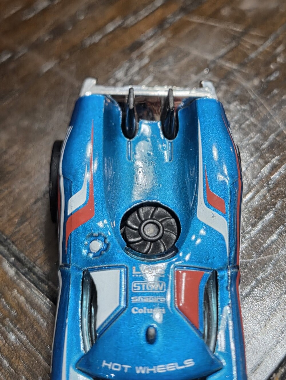 2007 Mattel Hotwheels 1186 Prototype H 24 1/64 Diecast Car Toy metallic blue - Picture 3 of 16